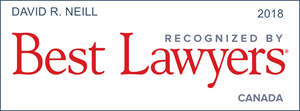 Best Lawyers 2018 logo for David Neill, personal injury lawyer