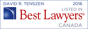 David Tenszen listed in Best Lawyers Canada 2016 edition