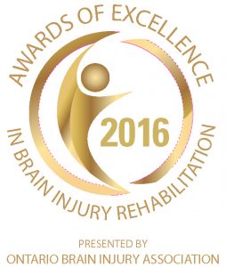 2016 awards of excellence in brain injury rehabilitation logo