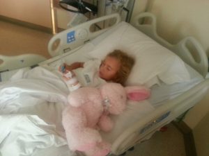 Zoe in hospital