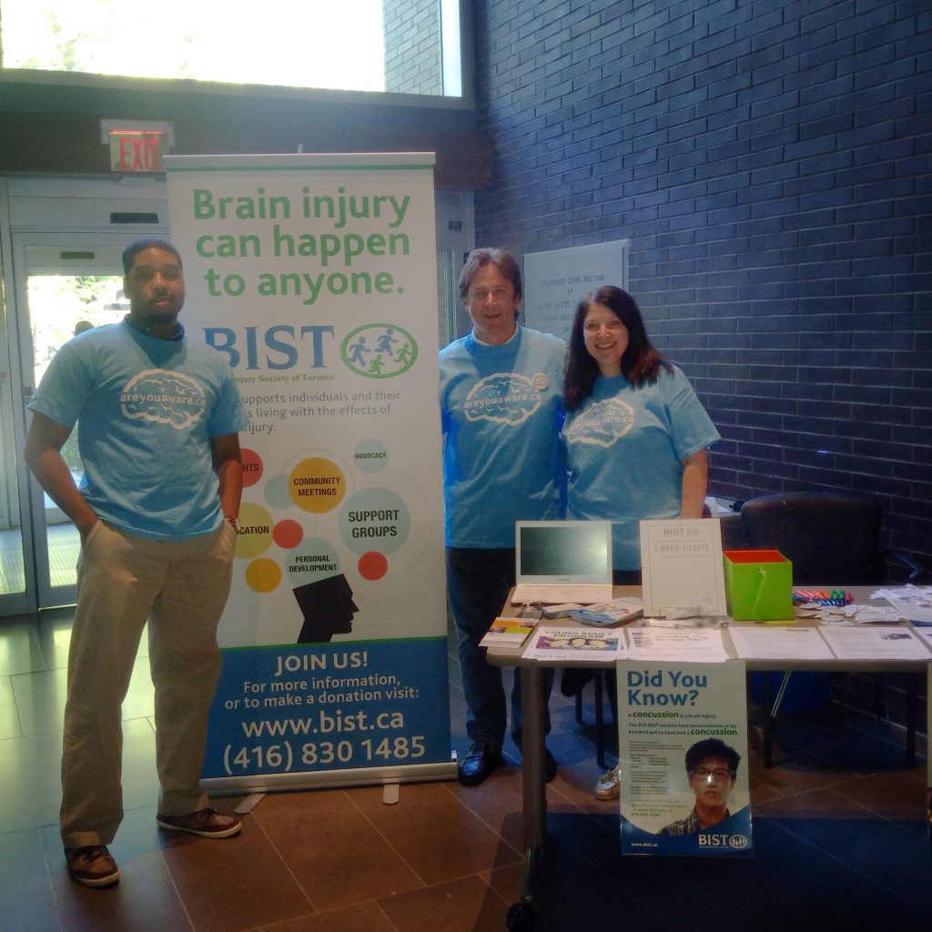 Personal injury lawyer Ian Furlong at Holland Bloorview helping spread the message of brain injury awareness