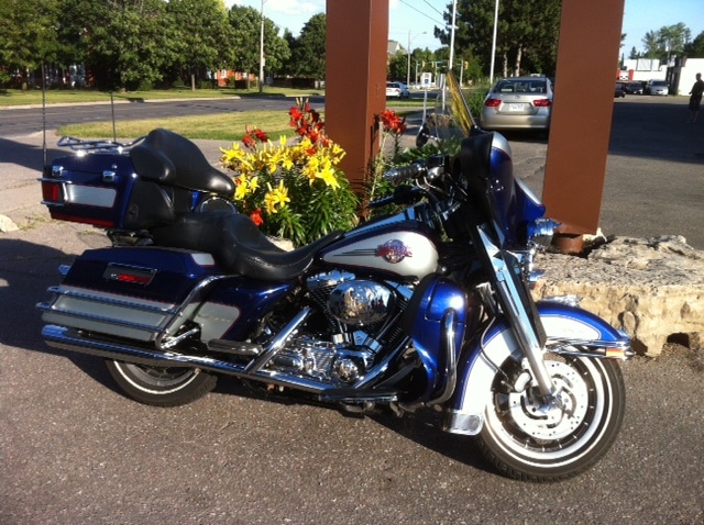 Harley Davidson Motorcycle called Electric Blue