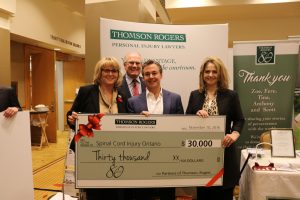 Thomson Rogers 80th Anniversary Charitable Giveaway - Jackie Bloom, Alan Farrer, Sloan Mandel and Tina Manousos