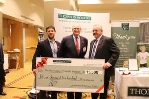 Thomson Rogers 80th Anniversary Charitable Giveaway - Darcy Merkur, Alan Farrer and Rob Larman (War Amps)