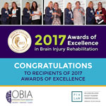 Winners of the 2017 Awards of Excellence in Brain Injury Rehabilitation