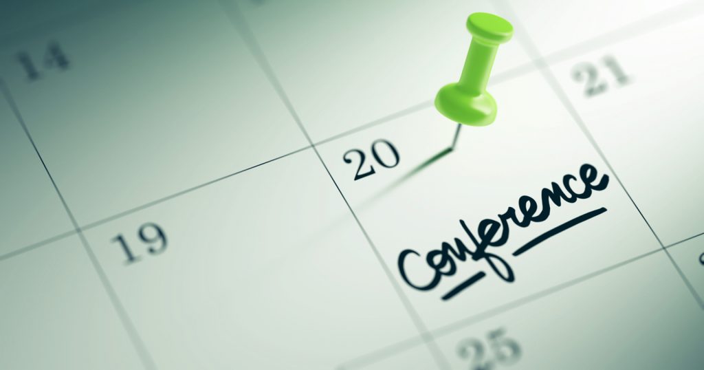 conference marked on calendar