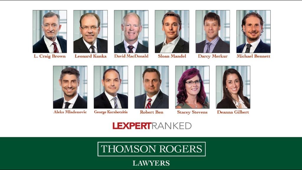 Thomson Rogers Expert Ranked Lawyers