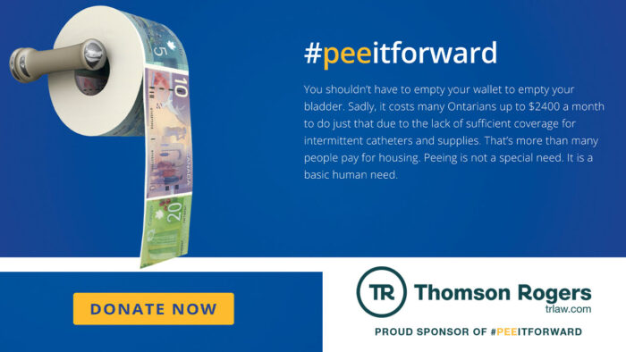 Proud Sponsors of Spinal Cord Injury Ontario’s Pee it Forward Campaign