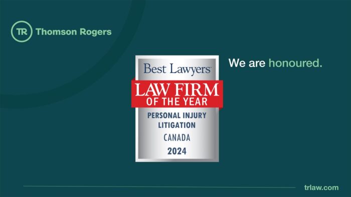 Thomson Rogers Recognized As Best Lawyers™ 2024 "Law Firm Of The Year"