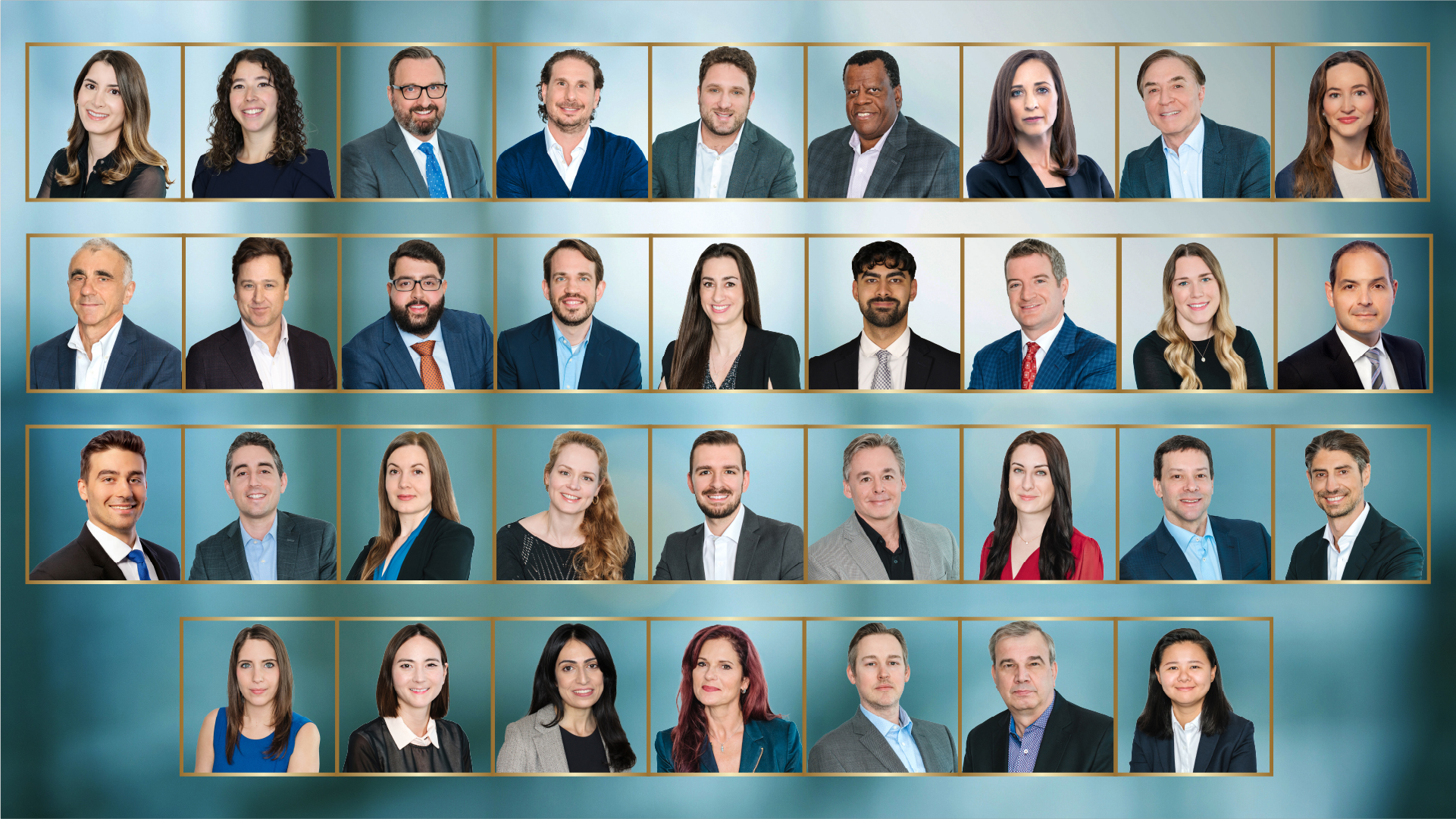 pictures of all current Thomson Rogers lawyers for 90 years annivesary