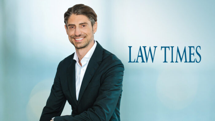 Aleks Mladenovic featured in Law Times