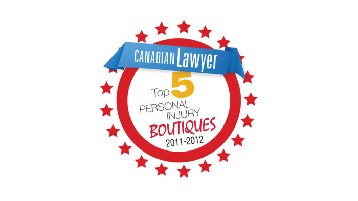 Thomson Rogers recognized as one of Canada's Top 5 Personal Injury Firms by Canadian Lawyer Magazine.