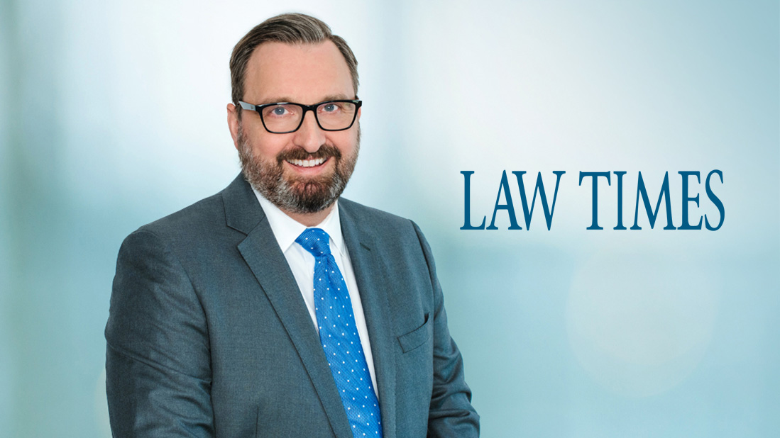 Robert Ben featured in Law Times