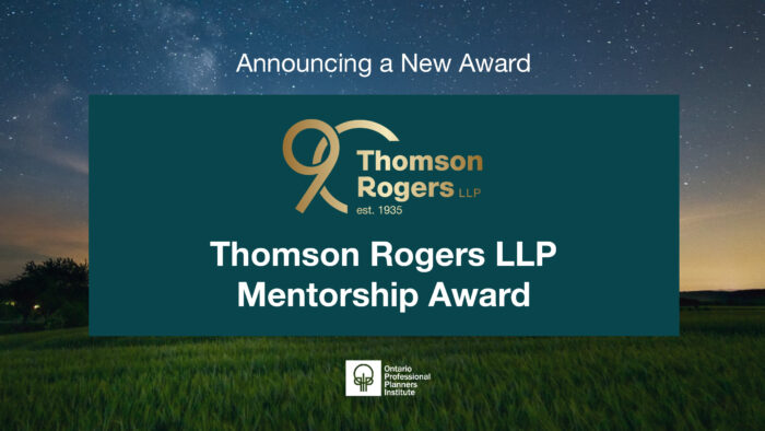 OPPI Thomson Rogers LLP Mentorship Award 2025