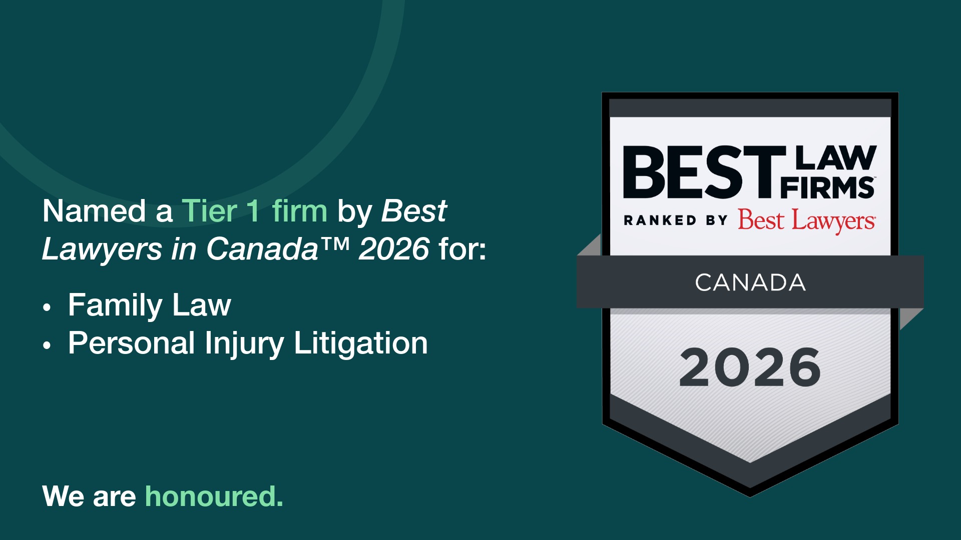Thomson Rogers LLP ranks Tier 1 in 2026 Best Law Firms Canada