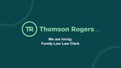 Thomson Rogers LLP is currently seeking an Intermediate to Senior Law Clerk to join its Family Law Group.